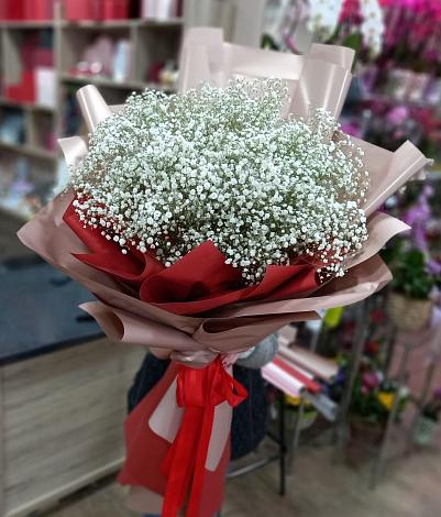 Букет цветов из: Гипсофила в Болычево