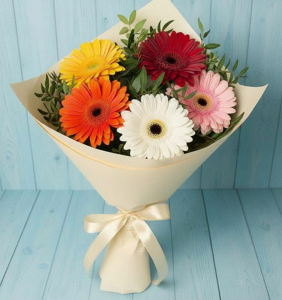 Букет цветов из: Герберы в Болычево