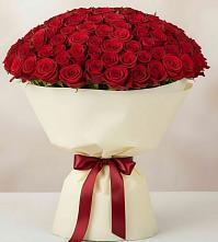 Букет 101 Красная роза Милано в Болычево
