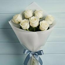 Букет 7 Белых роз Эдлесс Лав #REPLACE_PRED# Болычево