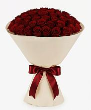 Букет 101 Бордовая роза Блэк Бакарра в Болычево