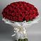 Букет 101 Красная роза Блэк Мэджик в Болычево