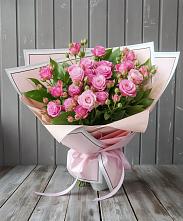 Букет Розовый кустик в Болычево