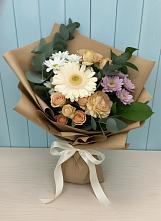 Букет цветов из:  Герберы и Хризантемы в Болычево