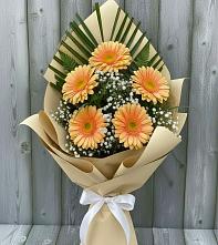 Букет цветов из:  Герберы в Болычево