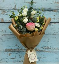 Букет цветов из:  Розы и Лизиантусы #REPLACE_PRED# Болычево